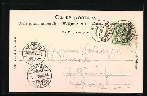 AK Filzbach, Gesamtansicht mit Bergen