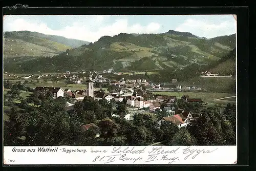 AK Wattwil, Gesamtansicht aus der Vogelschau