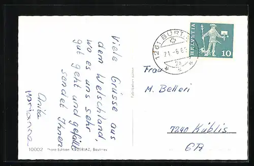 AK Burtigny, La Maison, Tanzende Mädchen