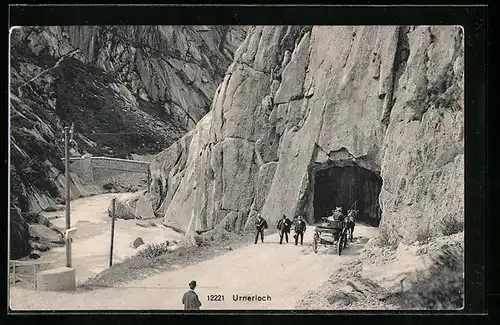 AK Andermatt, Eingang vom Urnerloch