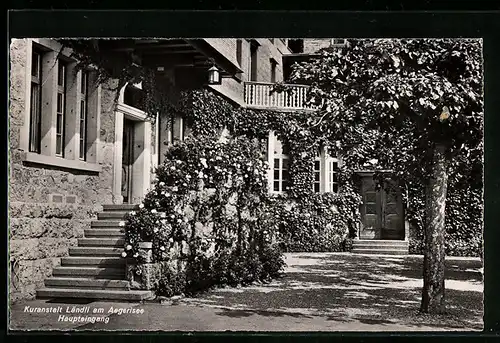 AK Oberägeri, Ländli am Aegerisee, Kuranstalt Ländli, Haupteingang