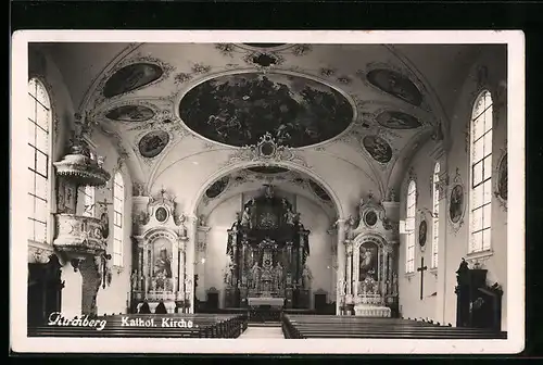 AK Kirchberg, Katholische Kirche, Innenansicht