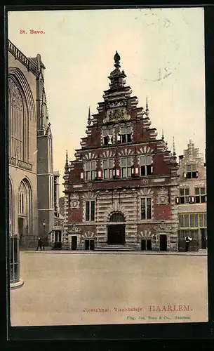 AK Haarlem, Vieeschhal, Vischhuisje