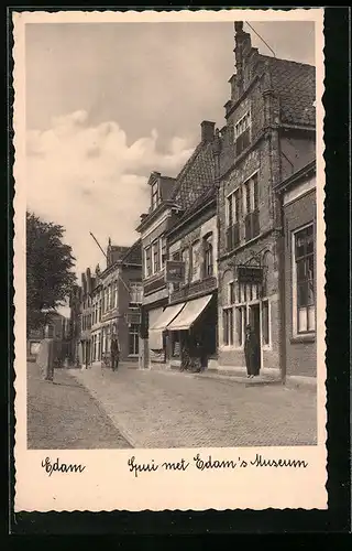 AK Edam, Spui met Edam`s Museum