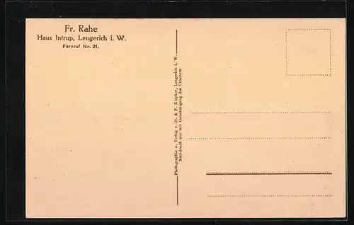 AK Lengerich i. W., Haus Intrup