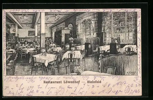 AK Bielefeld, Restaurant Löwenhof, Ulmenstrasse 2