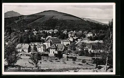 AK Jonsdorf, Bahnhof, Buchberg und Lausche