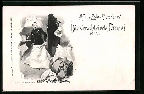 AK Affaire Zola-Esterhazy, Die verschleierte Dame Nr.4, Des Räthsels Lösung