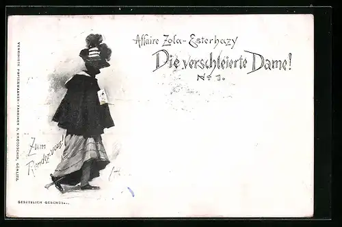 AK Affaire Zola-Esterhazy, Die verschleierte Dame Nr.1, Zum Rendezvous