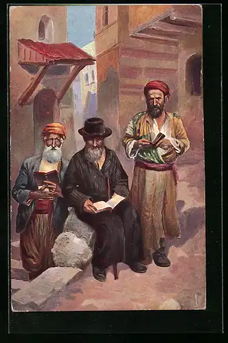 Künstler-AK Juden aus Jerusalem