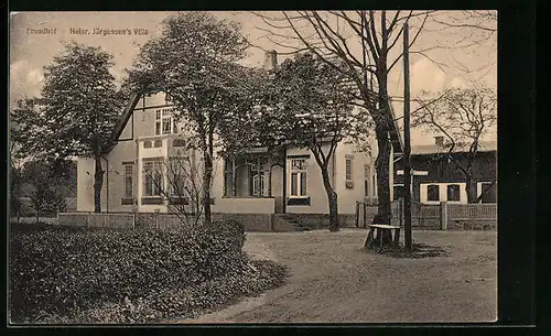 AK Grundhof /Angeln, Heinr. Jürgensen`s Villa