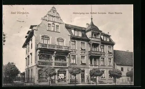 AK Bad Dürrheim, Warengeschäft Bertin Bäuerle