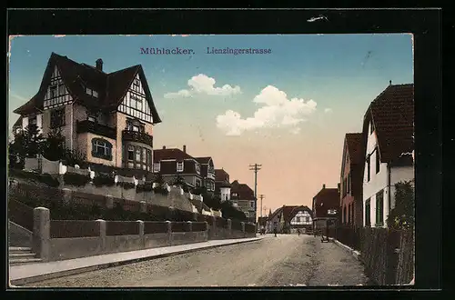 AK Mühlacker, Blick auf die Lienzingerstrasse