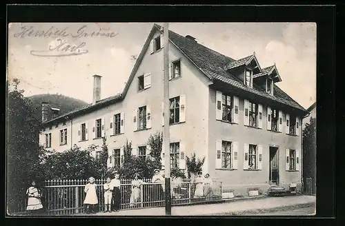 AK Hornberg /Bad. Schwarzwaldbahn, Haus von Arnold Klemm