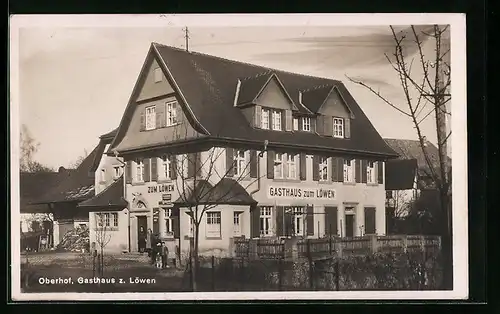 AK Oberhof b. Laufenburg, Gasthof zum Löwen