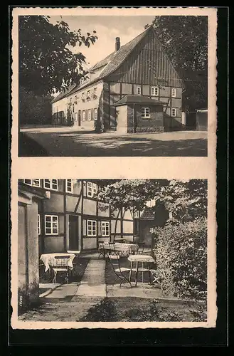 AK Neuengeseke, Gasthaus Alberts, Garten