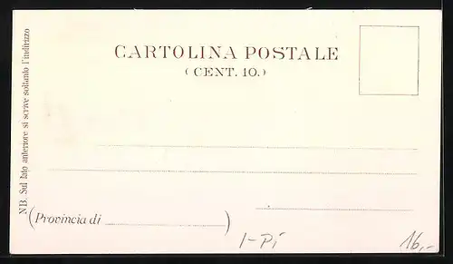 Lithographie Pallanza, Teilansicht mit Dampfer, Panorama