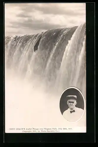 AK Bobby Leach`s Awful Plunge over Niagara Falls in 1911
