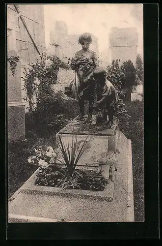 AK Milano, Cimitero Monumentale, Monumento Nina Cerri Bicocchi