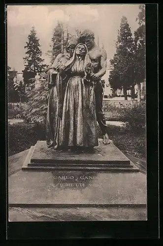 AK Milano, Cimitero Monumentale, Monumento Famiglia Candiani