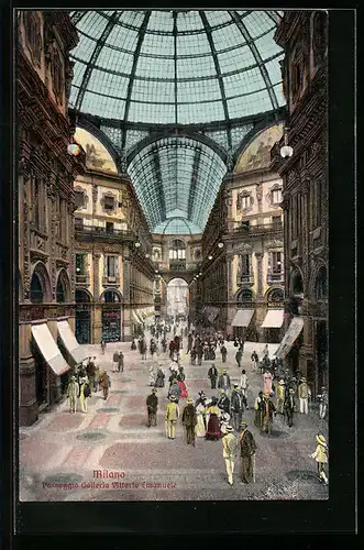 AK Milano, Passaggio Galleria Vittorio Emanuele