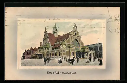 AK Essen-Ruhr, Ansicht Hauptbahnhof
