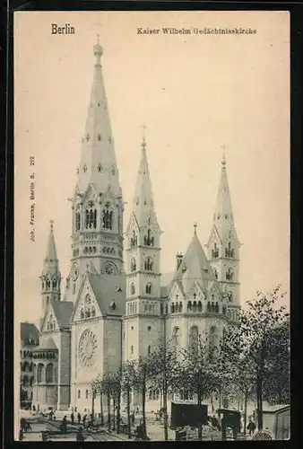 AK Berlin-Charlottenburg, Kaiser Wilhelm Gedächtnisskirche