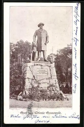 AK Grunewald, Bismarck-Denkmal