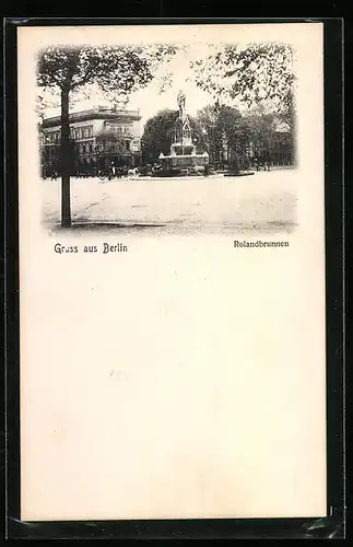 AK Berlin-Tiergarten, Rolandbrunnen