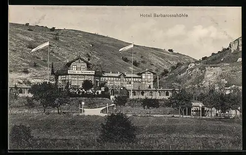 AK Frankenhausen, Gasthaus zur Barbarossahöhle