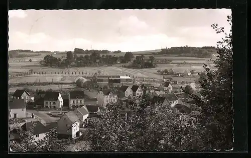 AK Brüchermühle, Totale vom Berg aus gesehen