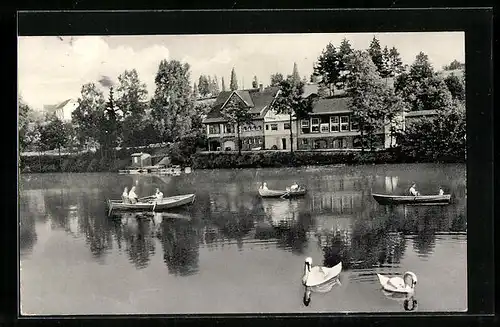 AK Much / Rhld., Gasthaus Herrenteich