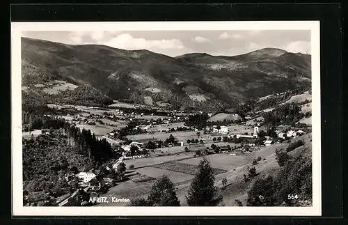 AK Afritz, Panorama vom Berg aus gesehen