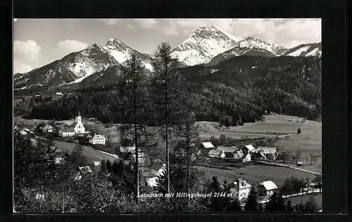 AK Latschach, Gesamtansicht mit Mittagskogel