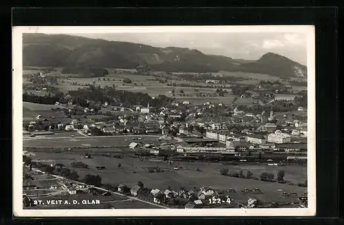 AK St. Veit a. d. Glan, Panoramablick aus der Vogelschau