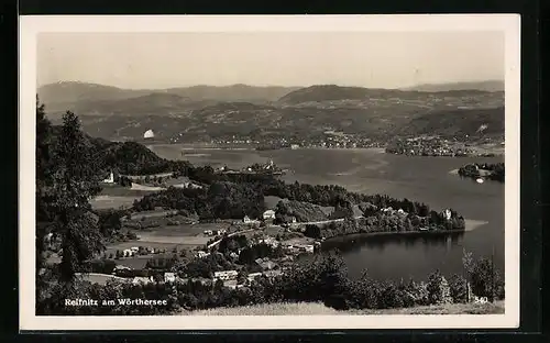 AK Reifnitz am Wörthersee, Totale vom Berg aus gesehen