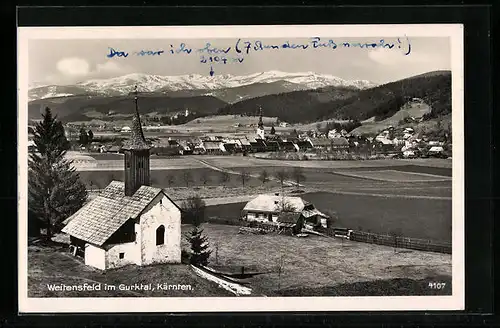 AK Weitensfeld im Gurktal, Panorama mit Kirche