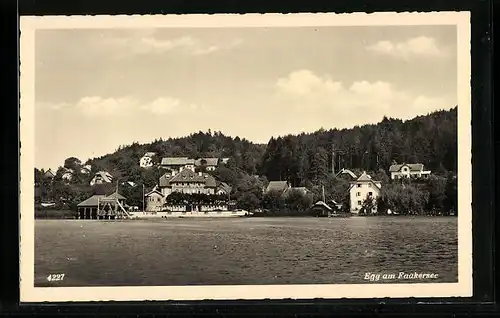 AK Egg am Faakersee, Teilansicht mit Strandhotel Aschgan