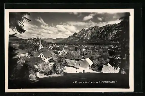 AK Arnoldstein, Panorama mit Dobratsch