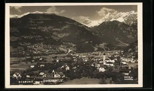 AK Schruns, Panorama mit Zimbaspitze