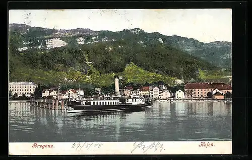 AK Bregenz, Hafen und Stadt