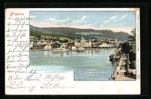 AK Bregenz, Stadt mit Hafen