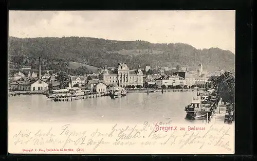 AK Bregenz am Bodensee, Totalansicht