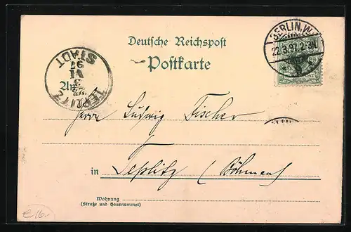 Lithographie Berlin, 100 jährige Geburtstagsfeier Kaiser Wilhelm I. 1897, Enthüllung des National-Denkmals
