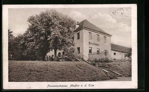 AK Meissen a. d. Elbe, Gasthaus Plossenschänke