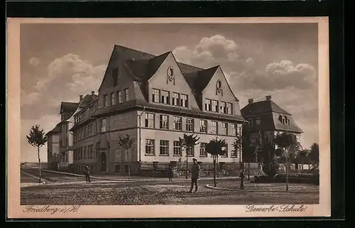 AK Friedberg i. H., Gewerbe-Schule