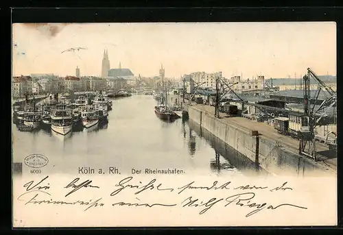 AK Köln a. Rh., Der Rheinauhafen