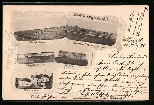 AK Lager Lechfeld, Schiessschule, Baracken & Zelt-Lager, Kaserne