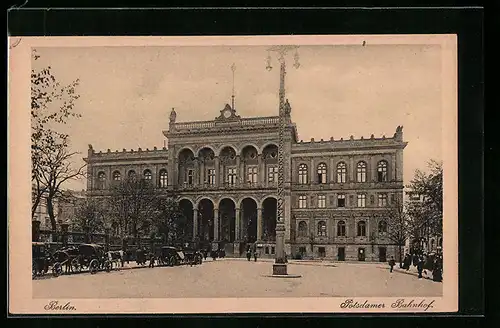 AK Berlin, Blick auf den Potsdamer Bahnhof