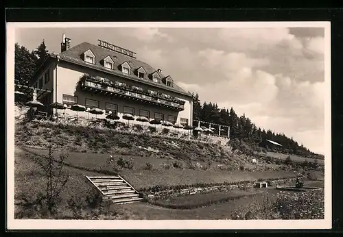 AK Saalburg /Saale, Hotel und Kurhaus Fürstenhöhe